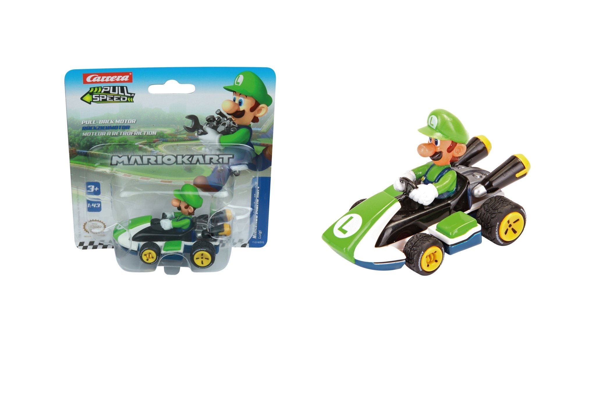 PULL N SPEED MARIO KART 8 - LUIGI BLISTER - Premium for Kids in Qatar | Toysaro.com